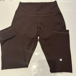 NWOT - Lululemon Wunder Train Contour Fit 25" Legging - Espresso - Size 8